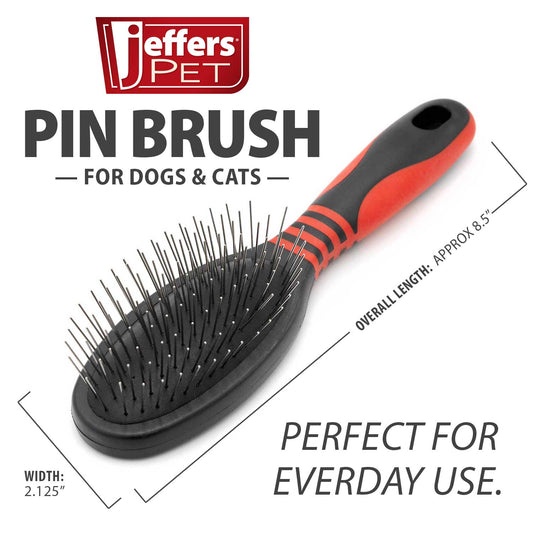 Pet Grooming Slicker Brush for Dogs & Cats (Detangling & Deshedding)