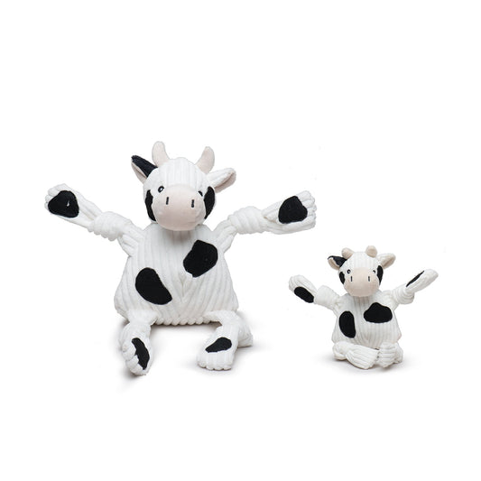 Dottie Cow Knottie® Plush Dog Toy | Durable Squeaky Plush Toy for Dogs & Puppies