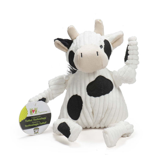 Dottie Cow Knottie® Plush Dog Toy | Durable Squeaky Plush Toy for Dogs & Puppies