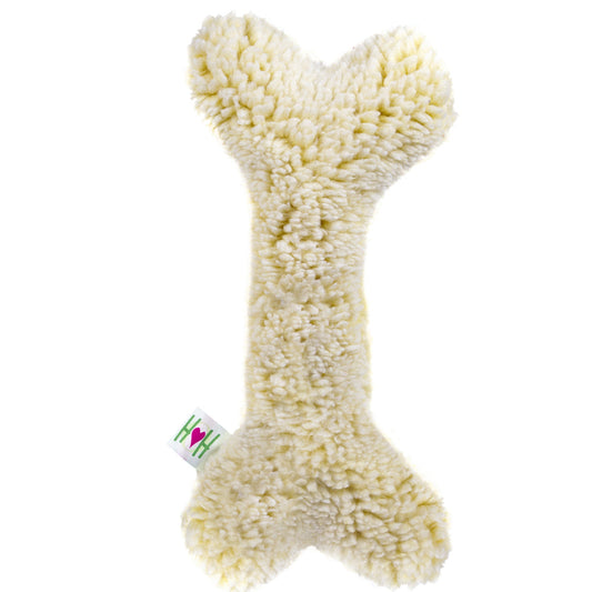 HuggleFleece® 24-Inch Plush Bone Dog Toy | Soft & Durable Squeaky Dog Toy for Large Dogs