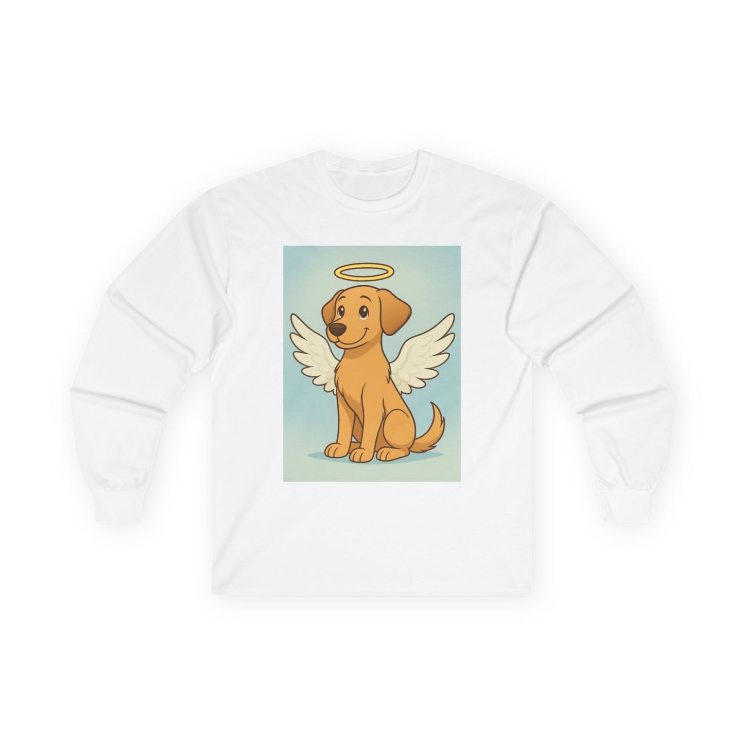 Angel Dog Long Sleeve Tee for Pet Lovers