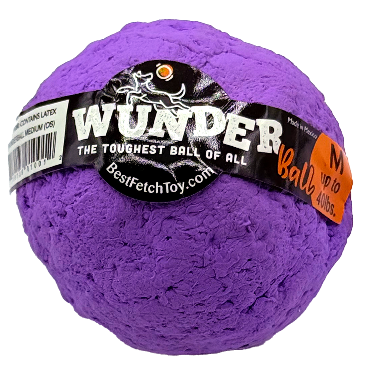 WUNDERball™ Natural Rubber Fetch Ball | Durable Floating Dog Toy for Aggressive Chewers