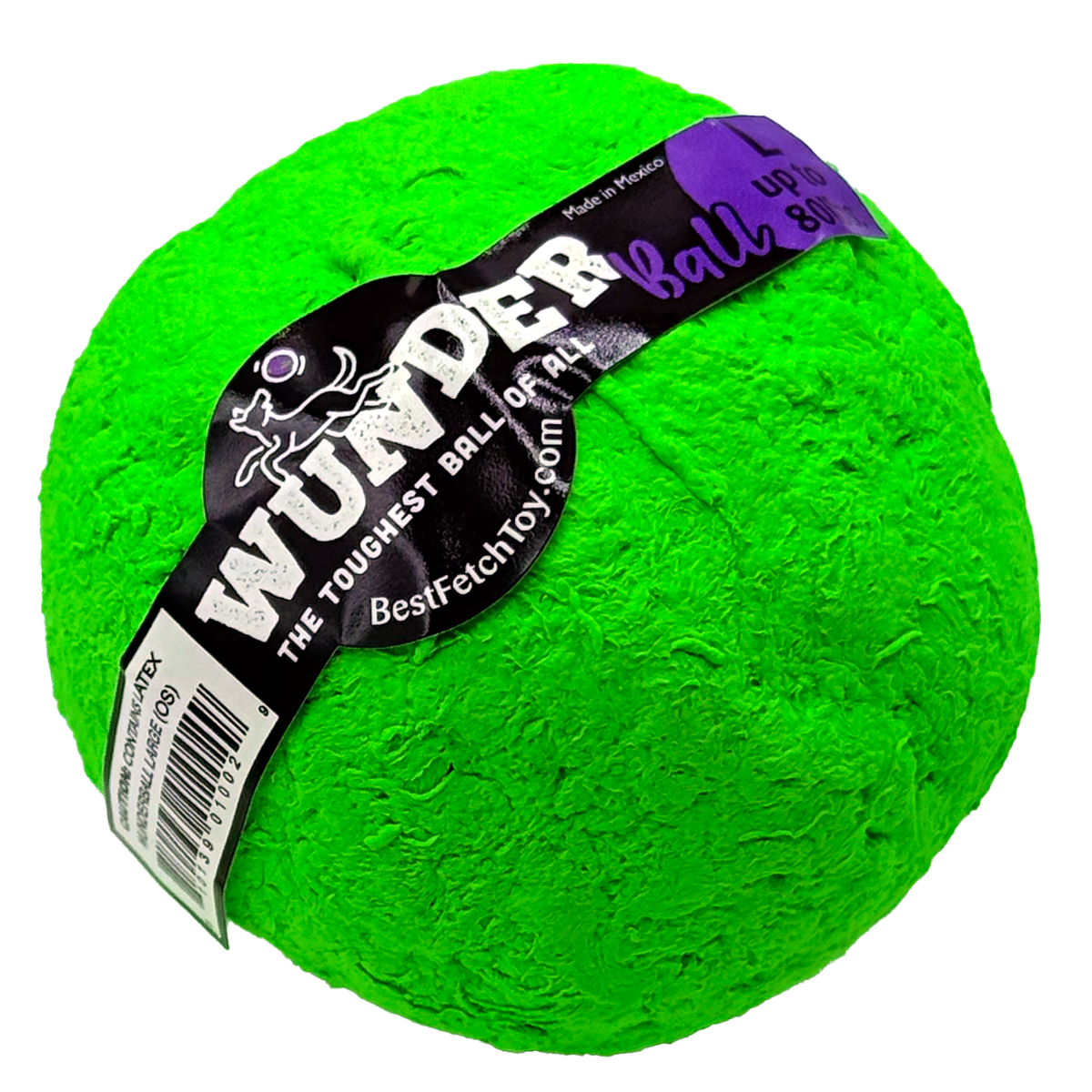 WUNDERball™ Natural Rubber Fetch Ball | Durable Floating Dog Toy for Aggressive Chewers