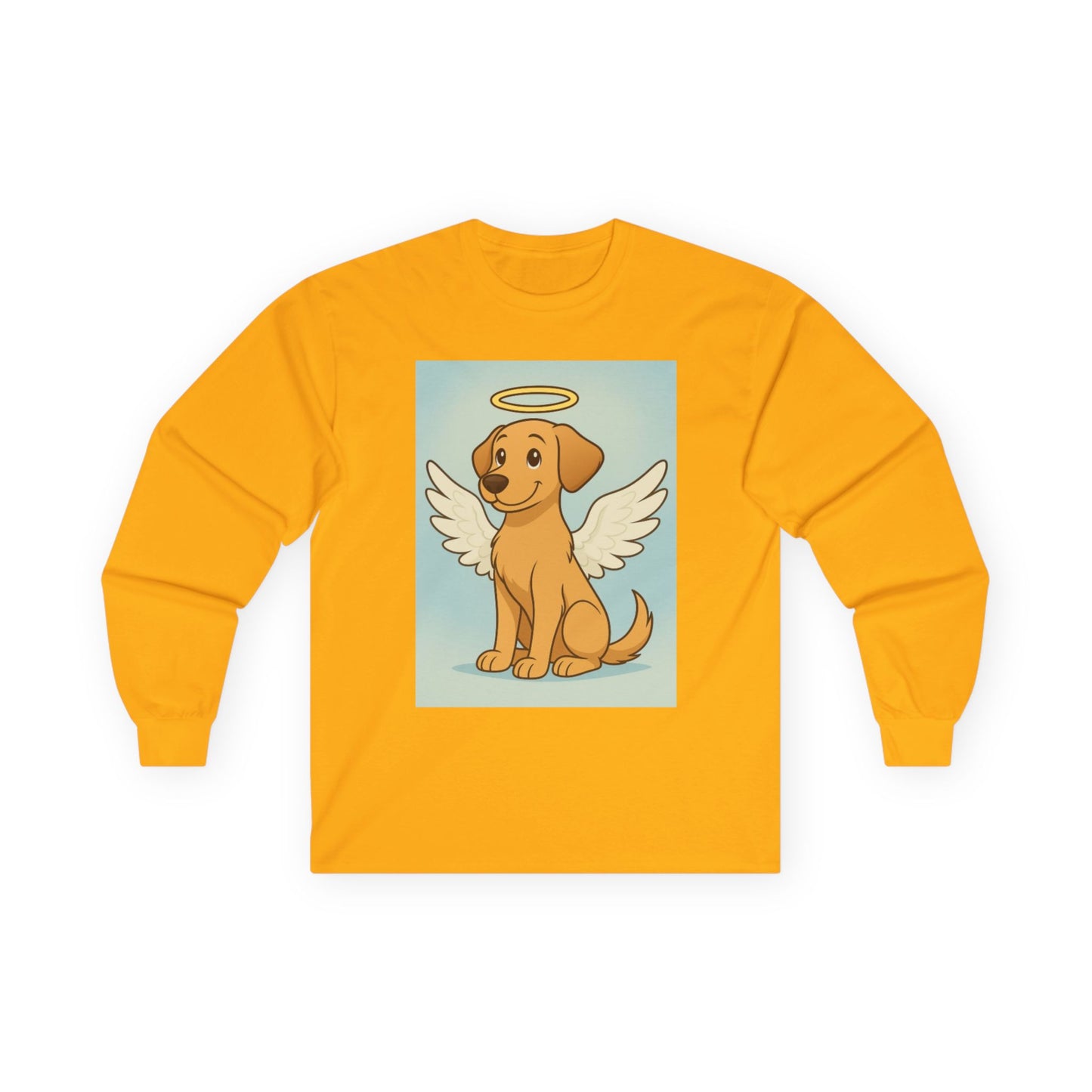 Angel Dog Long Sleeve Tee for Pet Lovers