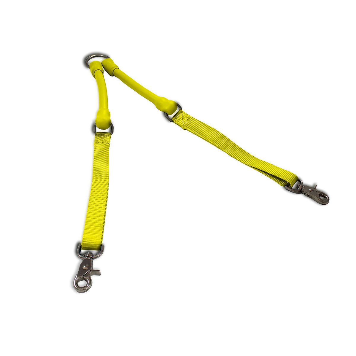 No-Tangle Double Dog Leash Coupler | Shock-Absorbing 2 Dog Walking Attachment