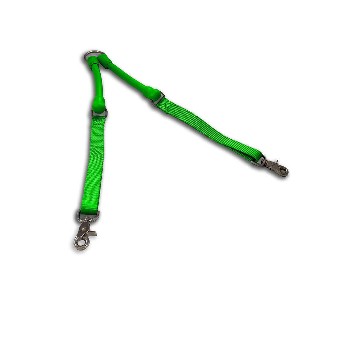 No-Tangle Double Dog Leash Coupler | Shock-Absorbing 2 Dog Walking Attachment