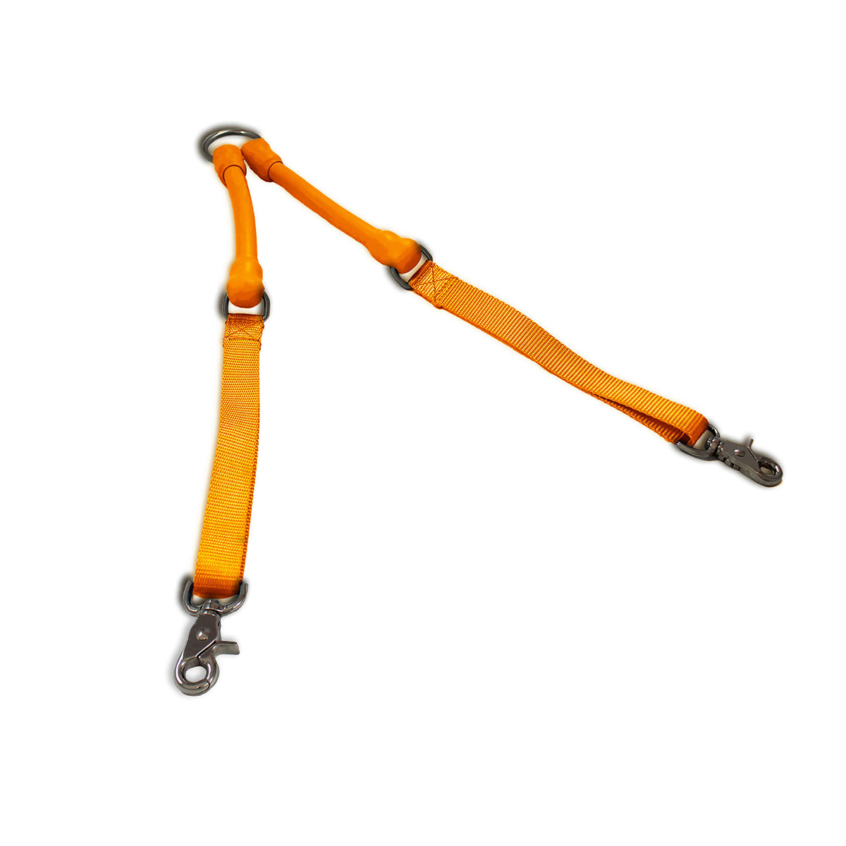 No-Tangle Double Dog Leash Coupler | Shock-Absorbing 2 Dog Walking Attachment