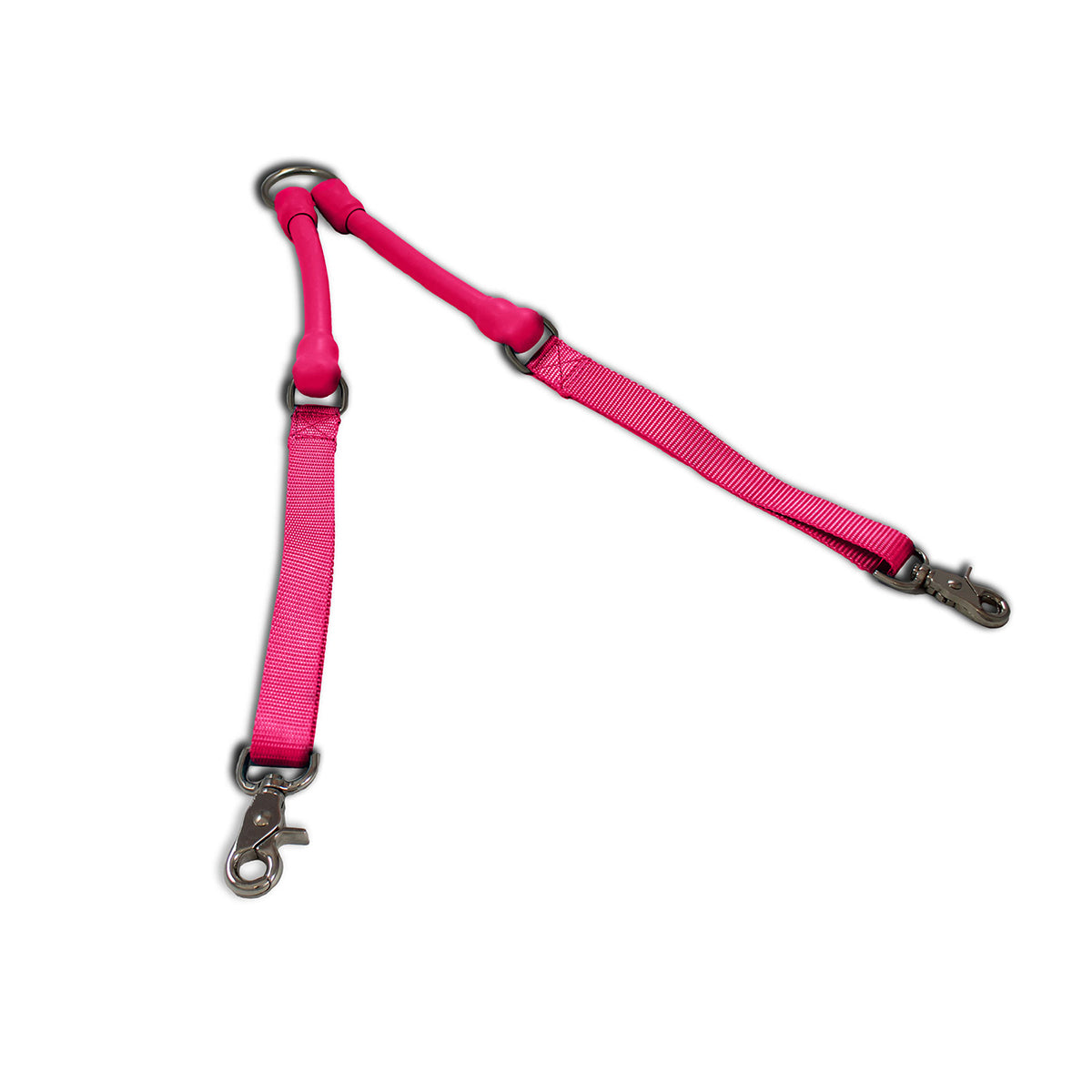 No-Tangle Double Dog Leash Coupler | Shock-Absorbing 2 Dog Walking Attachment