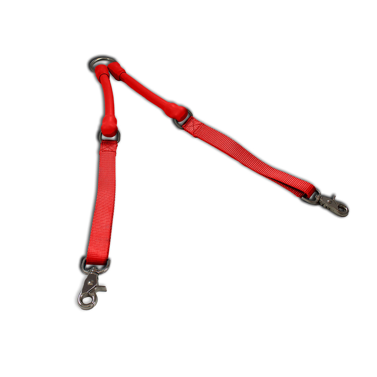 No-Tangle Double Dog Leash Coupler | Shock-Absorbing 2 Dog Walking Attachment