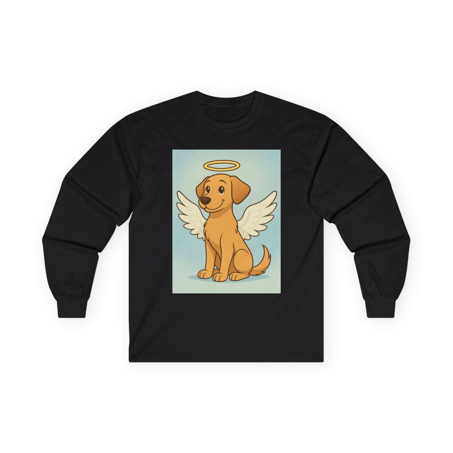 Angel Dog Long Sleeve Tee for Pet Lovers