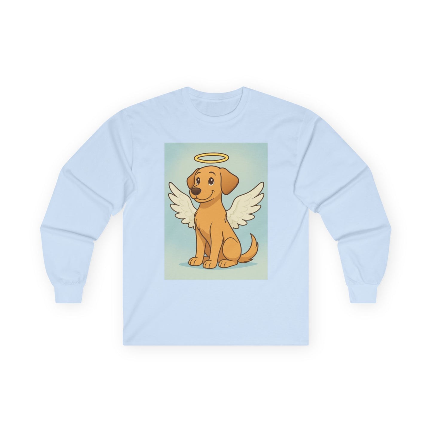 Angel Dog Long Sleeve Tee for Pet Lovers