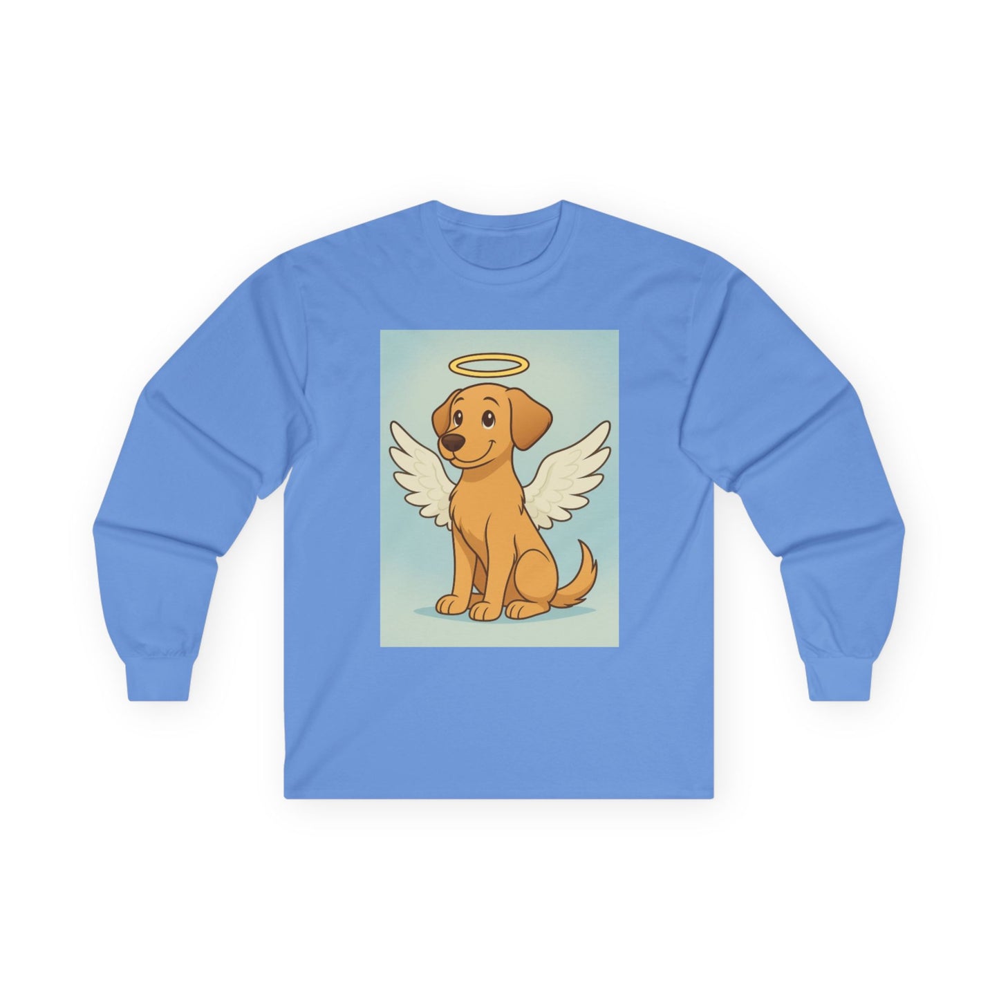 Angel Dog Long Sleeve Tee for Pet Lovers