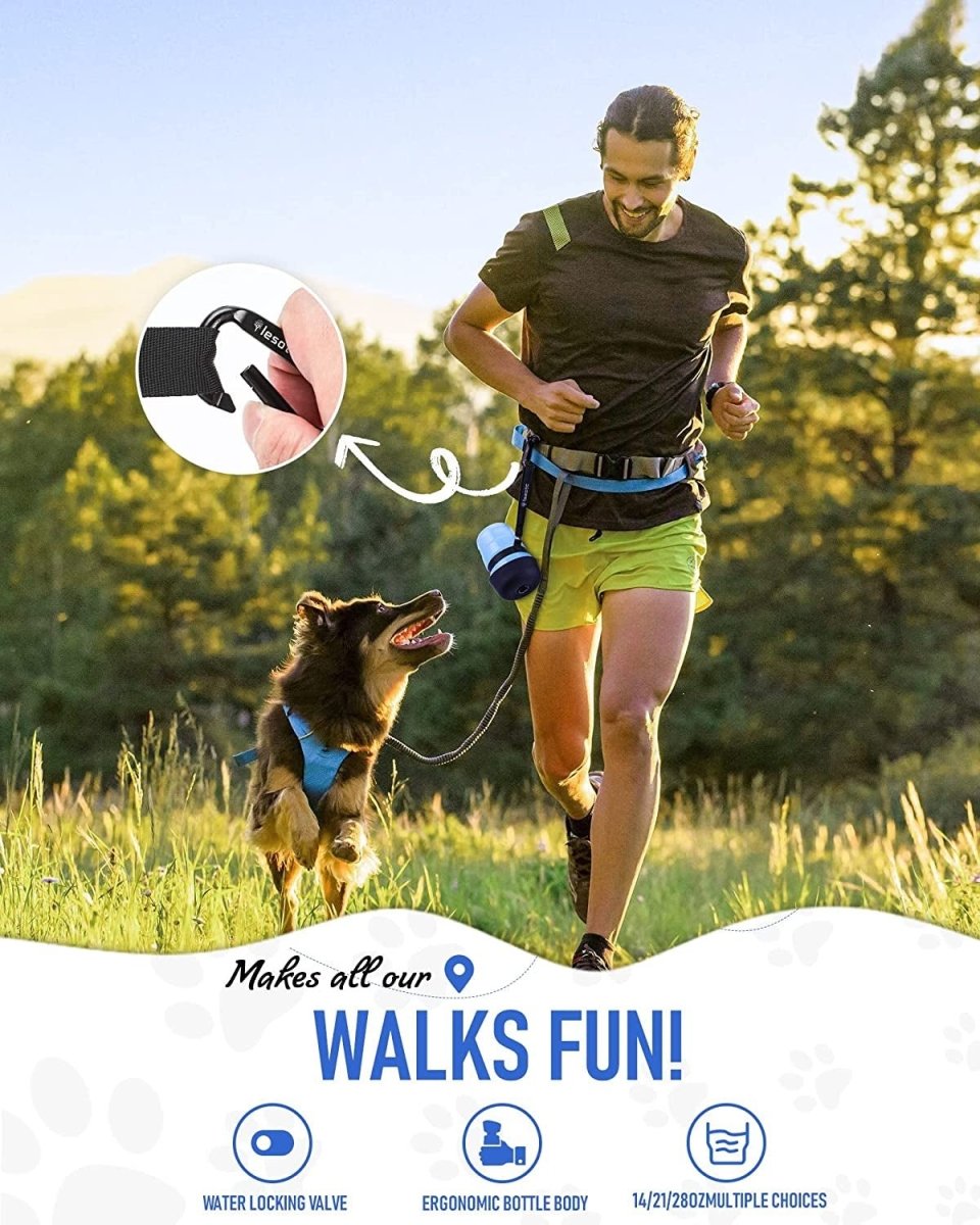 Portable Pet Water Bottle with Built-In Bowl for Dogs & Cats