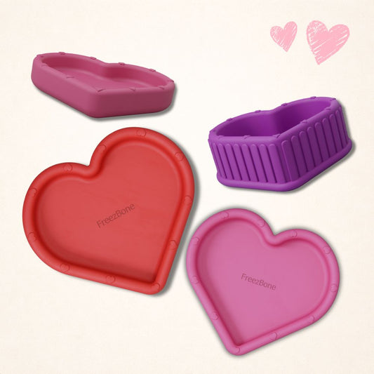 FreezHeart™ Durable Heart Treat Dispensing Dog Toy | Frozen Enrichment Chew Toy