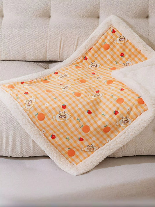 Sherpa Pet Blanket | Ultra-Soft Plush Dog & Cat Throw Blanket