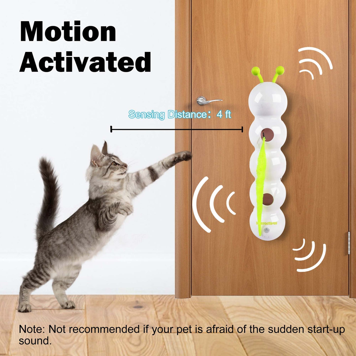 Interactives - Wack'A'Worm Post Cat Toy
