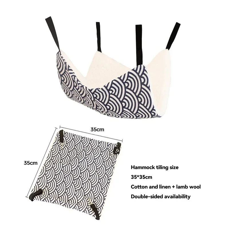 Cozy Hanging Cat Hammock Bed | Soft Cage & Crate Hammock for Cats & Small Pets