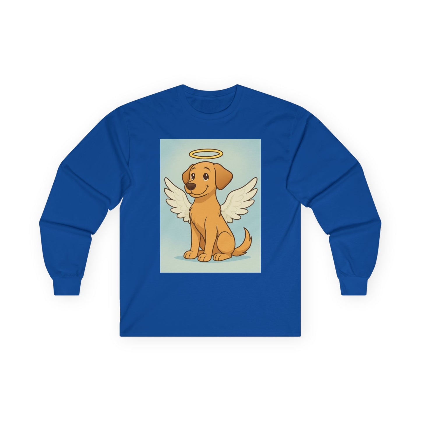 Angel Dog Long Sleeve Tee for Pet Lovers