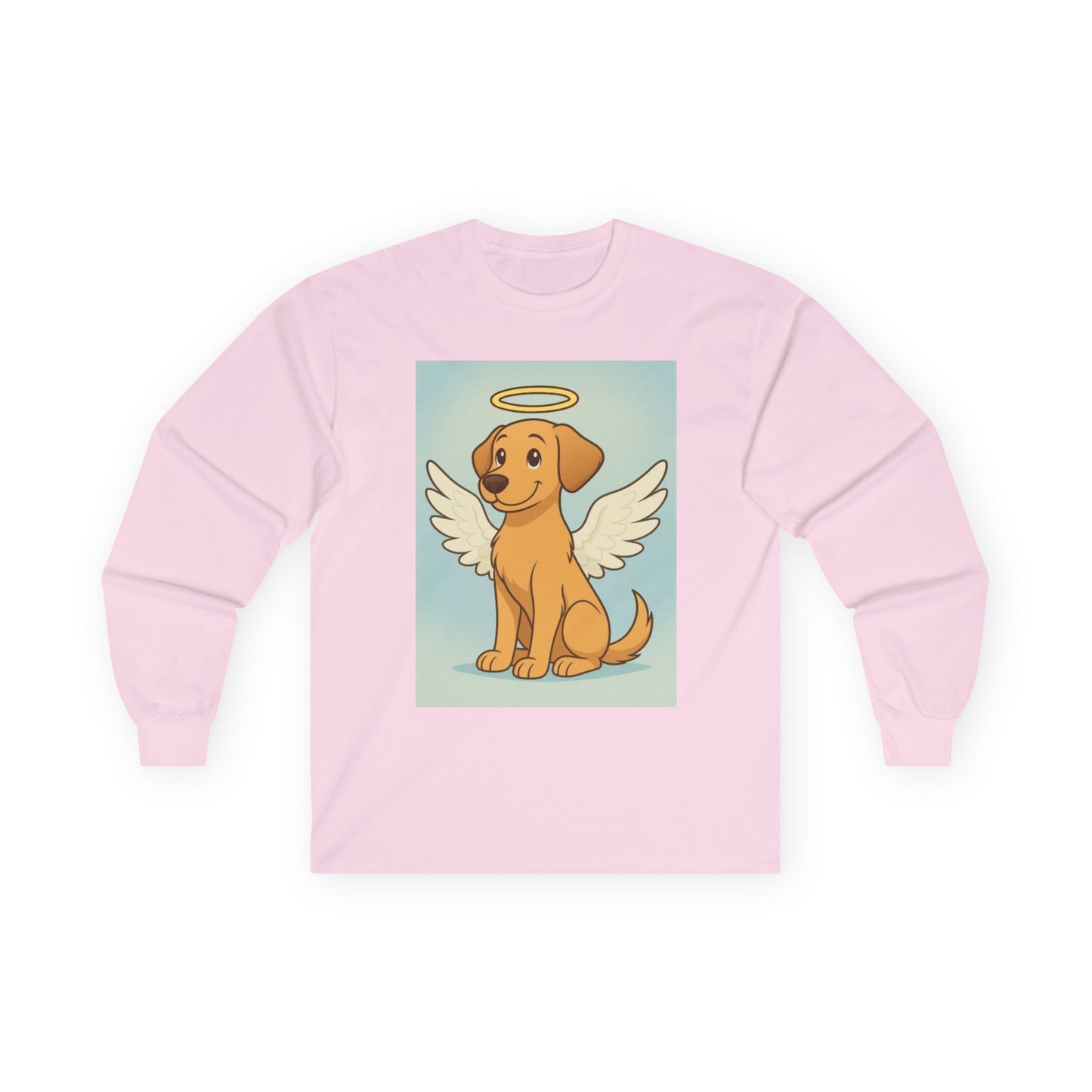 Angel Dog Long Sleeve Tee for Pet Lovers