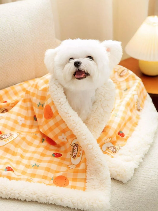Sherpa Pet Blanket | Ultra-Soft Plush Dog & Cat Throw Blanket