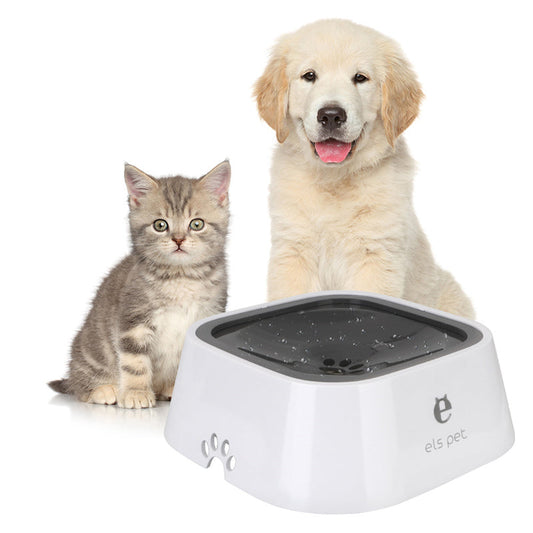 1.5L Floating Pet Water Bowl | Anti-Spill Slow Drinking Water Bowl for Dogs & Cats