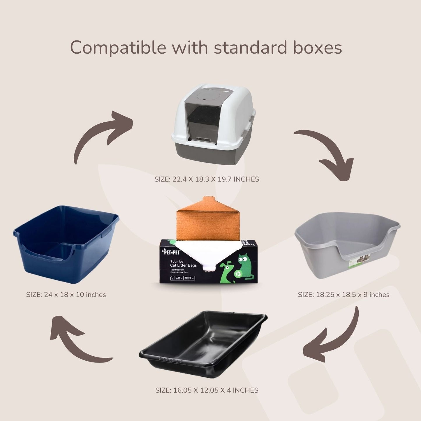 Jumbo Cat Litter Box Liners