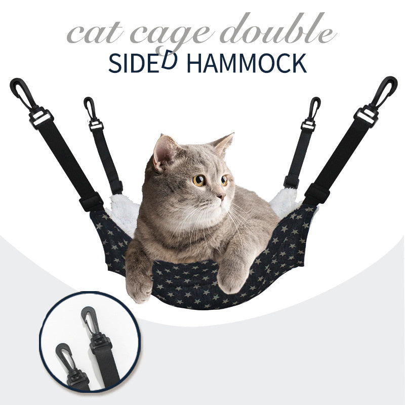 Cozy Hanging Cat Hammock Bed | Soft Cage & Crate Hammock for Cats & Small Pets
