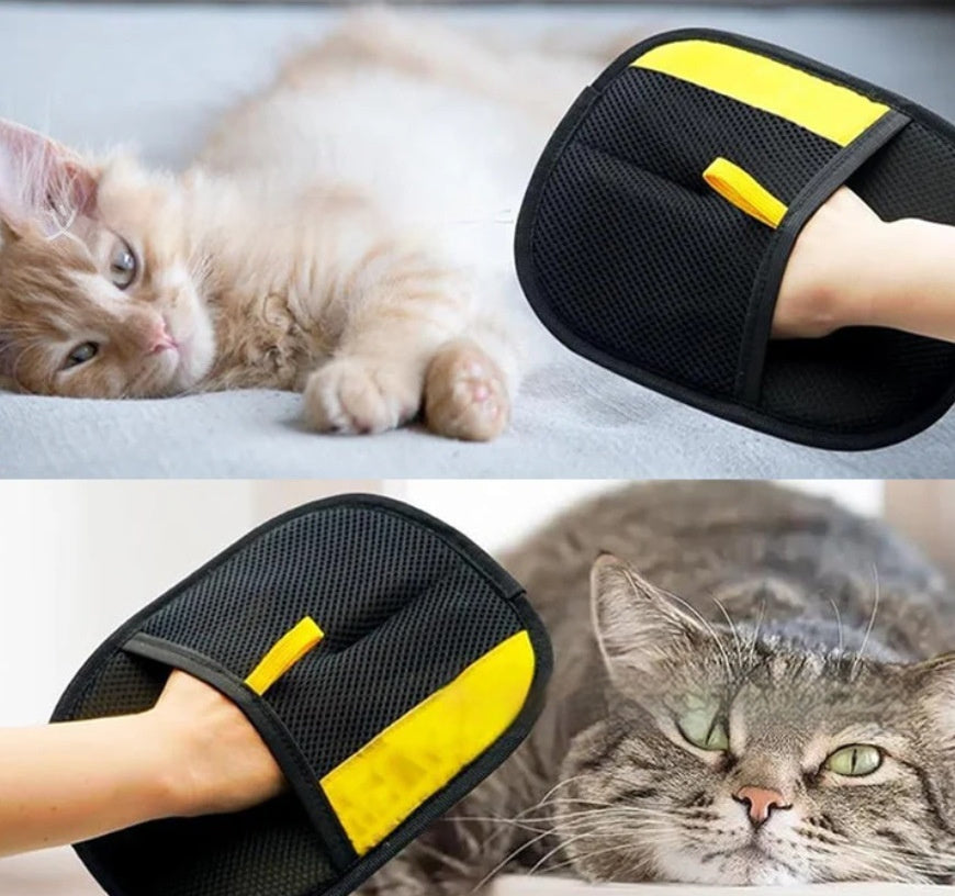 Cat Grooming Glove for Shedding & Hair Removal | Gentle Deshedding Massage Mitt