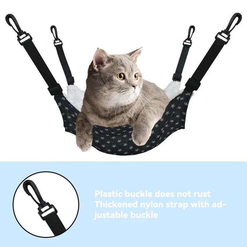 Cozy Hanging Cat Hammock Bed | Soft Cage & Crate Hammock for Cats & Small Pets
