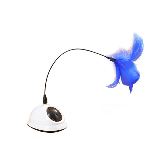 Automatic Interactive Cat Toy with Rotating Feather | Electric Cat Exercise & Enrichment Toy