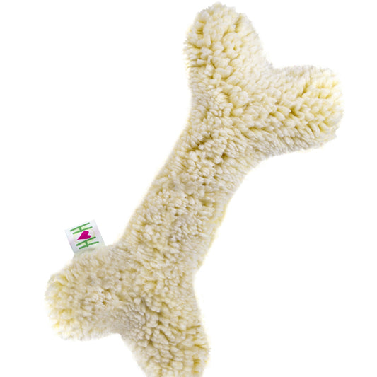HuggleFleece® 24-Inch Plush Bone Dog Toy | Soft & Durable Squeaky Dog Toy for Large Dogs