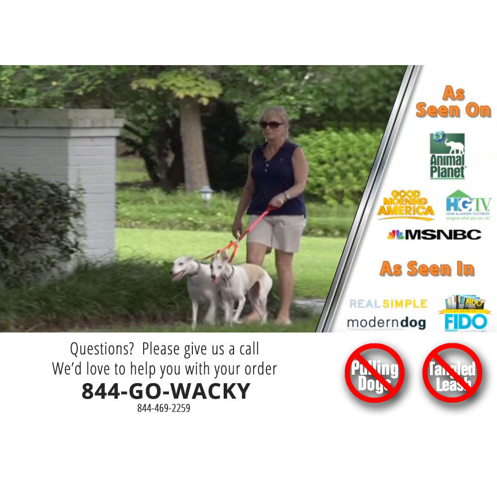 No-Tangle Double Dog Leash Coupler | Shock-Absorbing 2 Dog Walking Attachment
