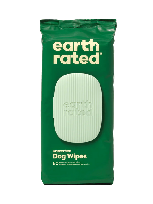 Earth Rated Unscented Plant-Based Dog Grooming Wipes