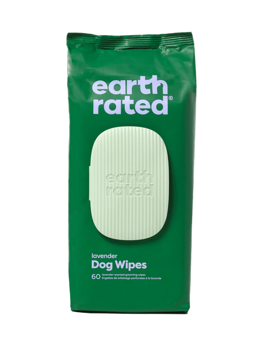 Earth Rated Lavender Plant-Based Dog Grooming Wipes