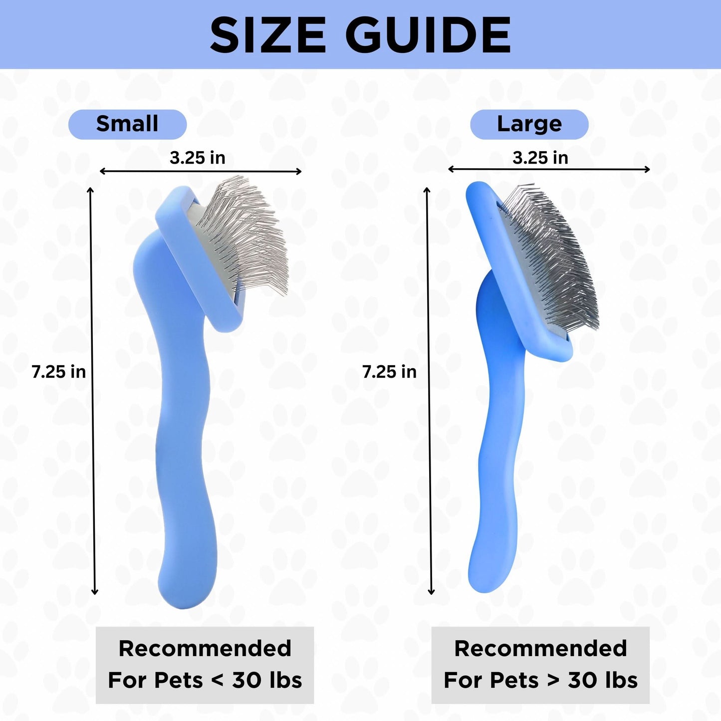 Professional Long Pin Slicker Brush for Dogs | Deshedding & Dematting Grooming Brush