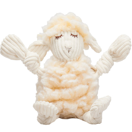 Louise Lamb HuggleFleece® FlufferKnottie™ Plush Dog Toy | Soft & Durable Squeaky Tug Toy
