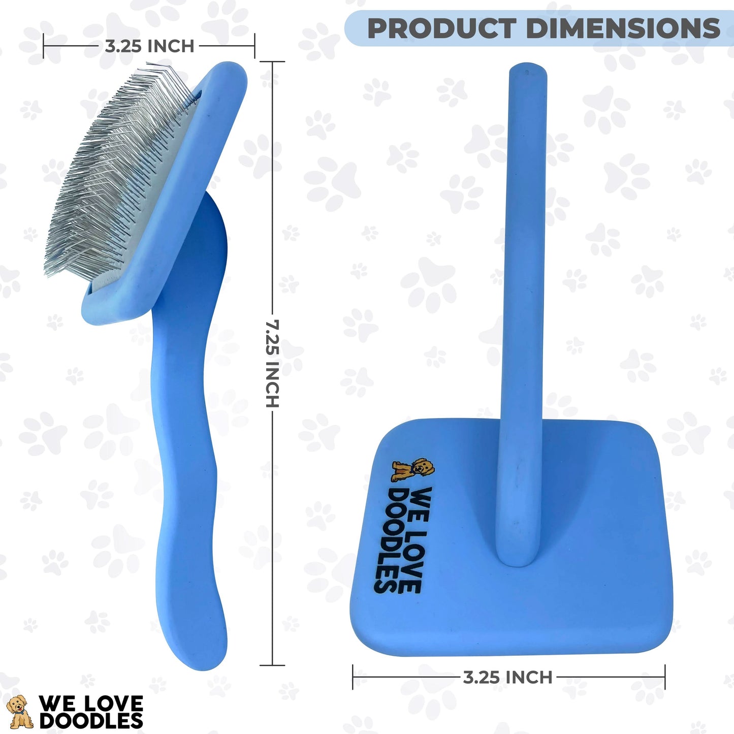 Professional Long Pin Slicker Brush for Dogs | Deshedding & Dematting Grooming Brush