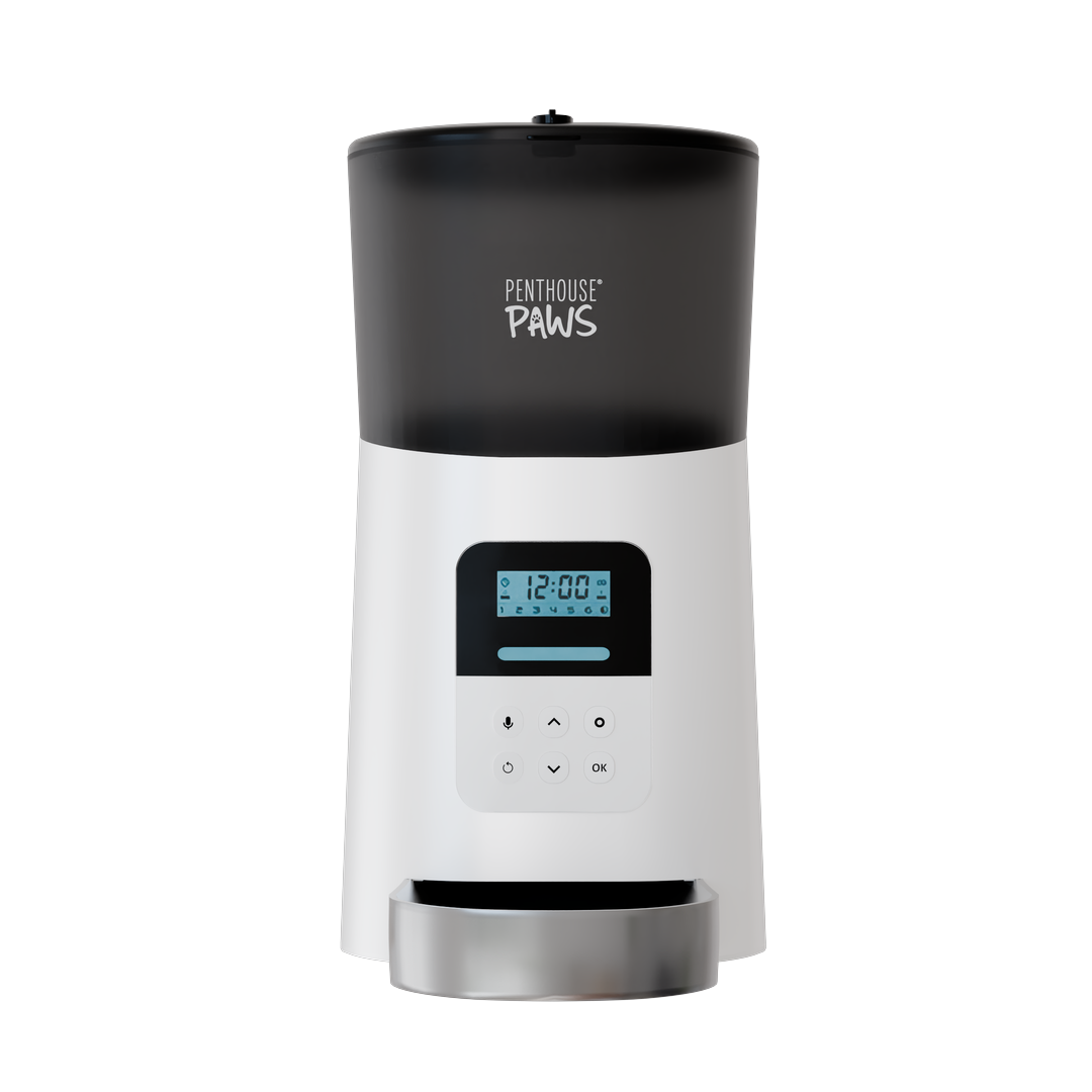 Automatic Cat Feeder with LCD Timer & Portion Control | 6L Programmable Pet Food Dispenser