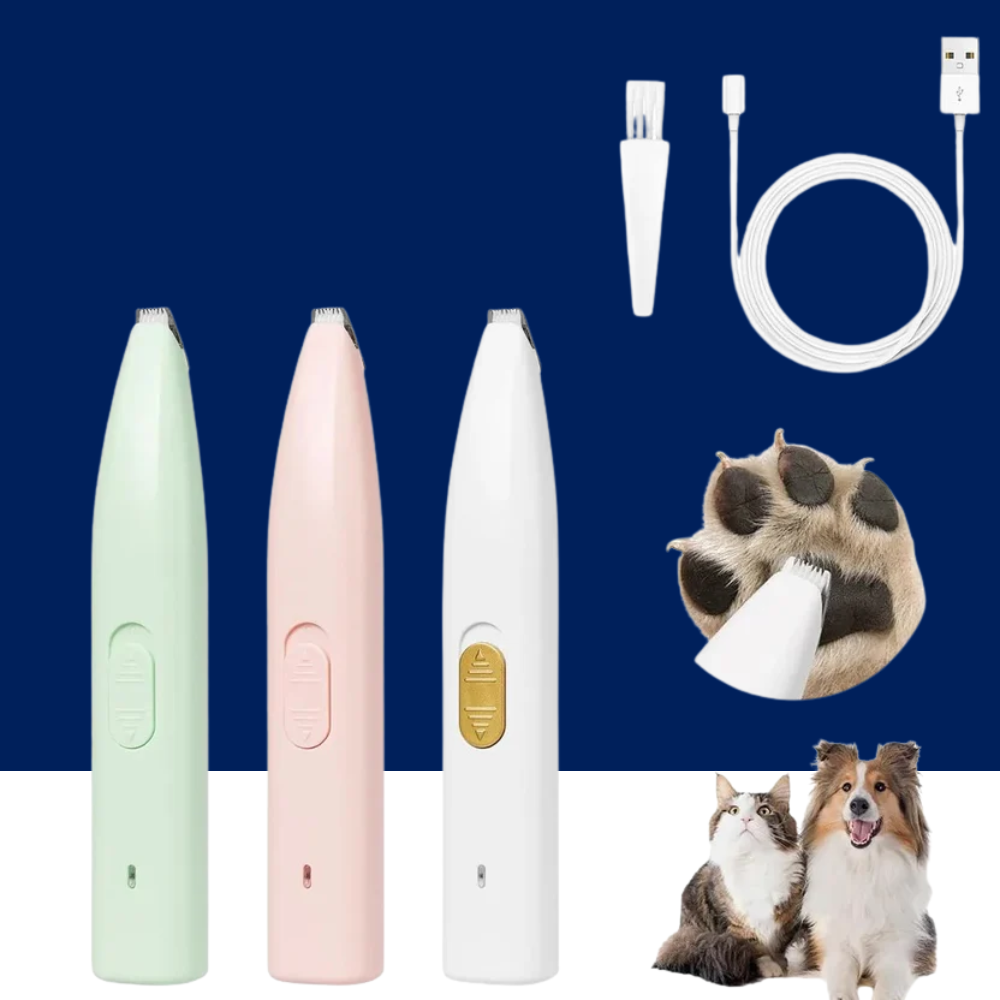 Rechargeable Dog & Cat Nail Grinder with LED Light | Quiet USB Pet Nail Trimmer