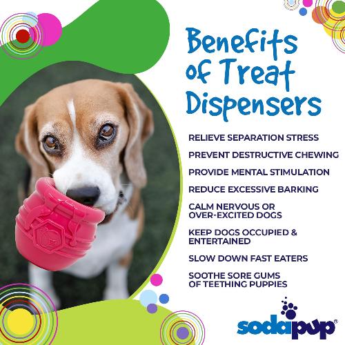Honey Pot Treat Dispenser Dog Toy | USA-Made Durable Enrichment Cup for Dogs