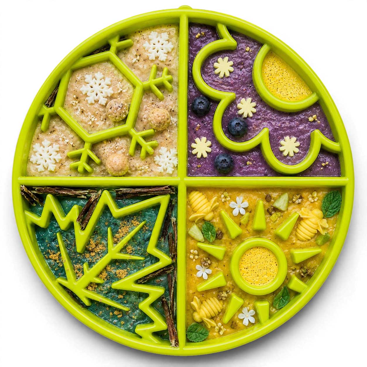 Four Seasons Slow Feeder eTray | USA-Made Enrichment Dog Bowl for Slow Feeding