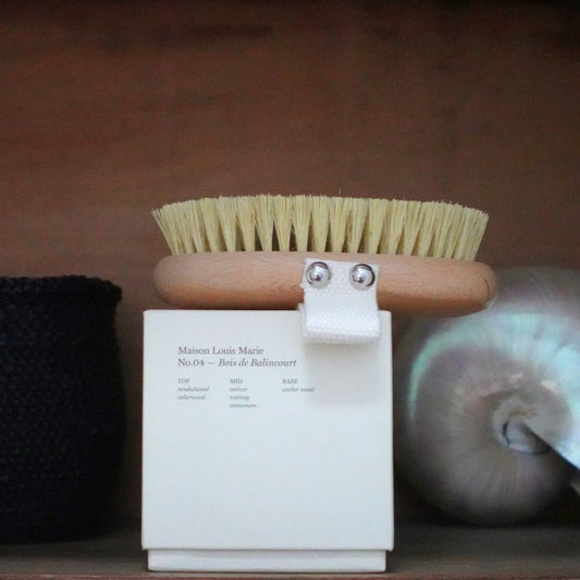 Tilley + Me Bamboo Dry Body Brush | Natural Exfoliating Massage Brush for Smooth, Healthy Skin