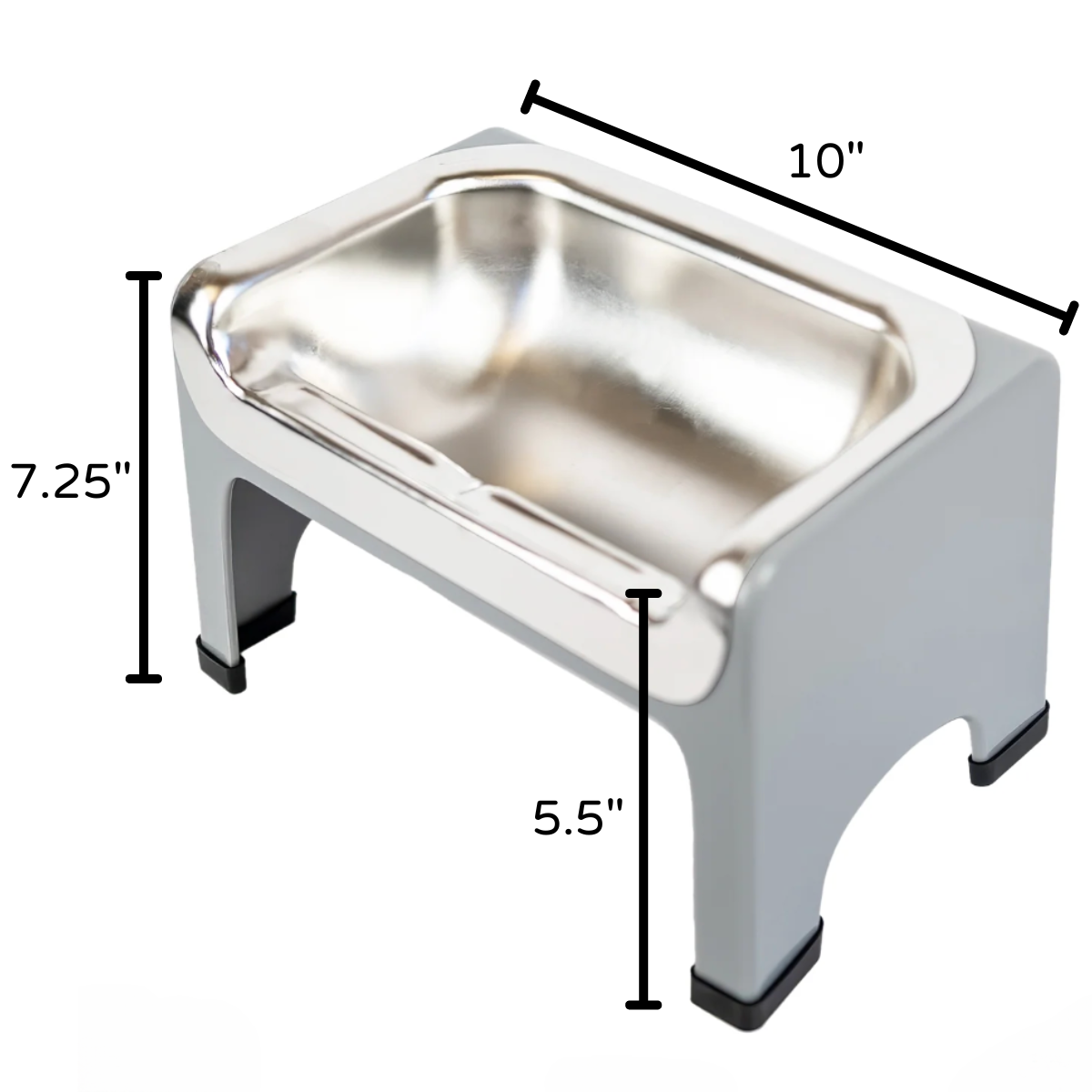 Elevated Pet Feeding Bowl for Dogs & Cats (Non-Slip Stand)