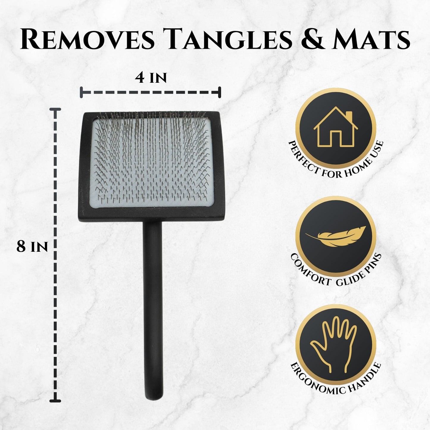 Professional Slicker Brush for Dogs | Deshedding & Detangling Grooming Brush