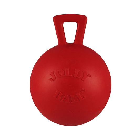 Jolly Tug-n-Toss Mini Dog Toy | Durable Treat Dispensing Fetch Ball with Handle