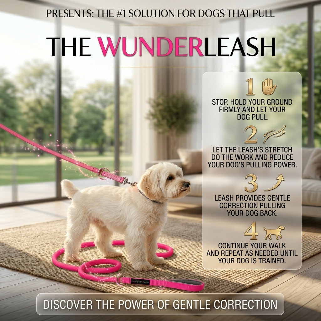 WUNDERleash™ Original No-Pull Dog Leash | Shock-Absorbing Stretch Training Leash