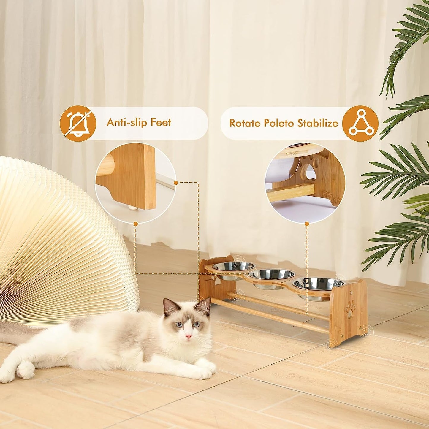 Elevated Dog Bowls for Cats and Dogs