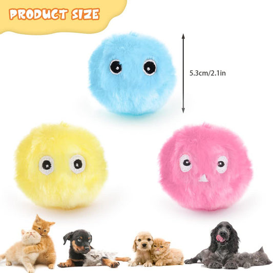 Interactive Sound Ball Cat Toy | Plush Touch-Activated Catnip Toy for Indoor Cats