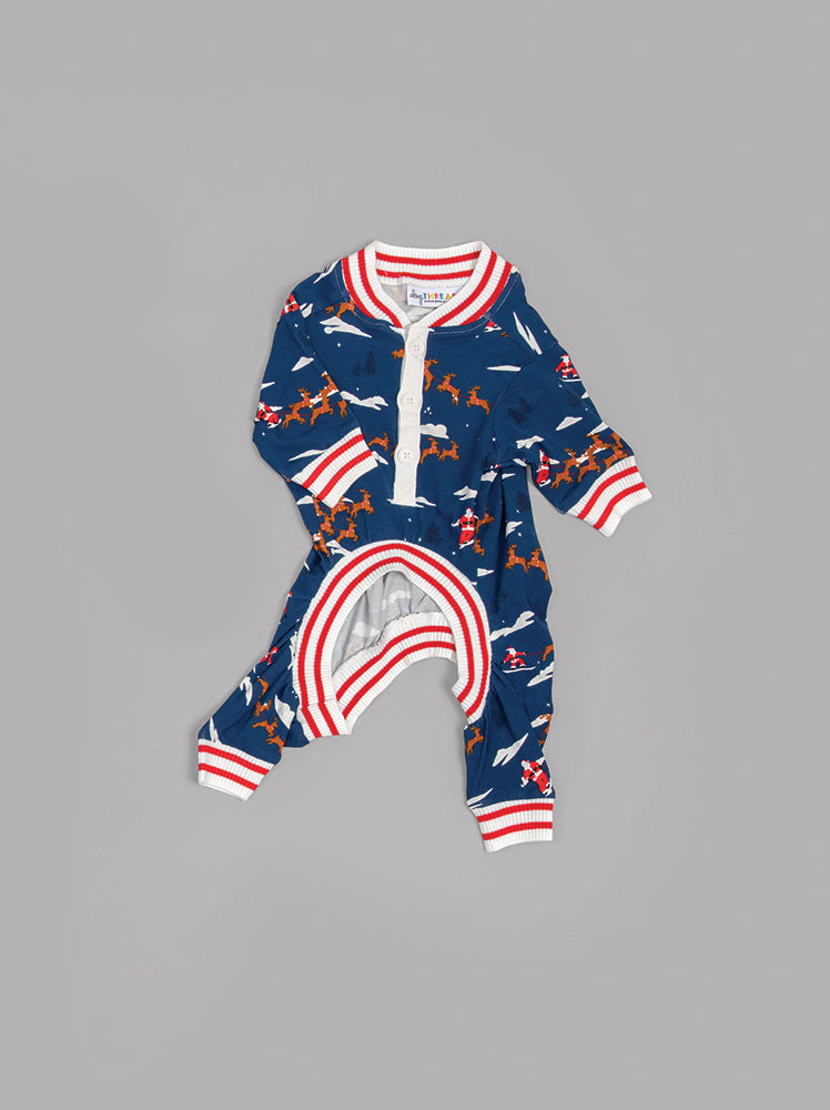 Santa Sleighs Pajama (Dog & Kid Sizes Only)
