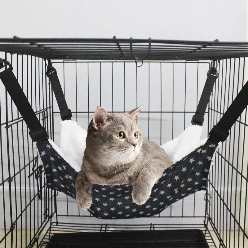 Cozy Hanging Cat Hammock Bed | Soft Cage & Crate Hammock for Cats & Small Pets